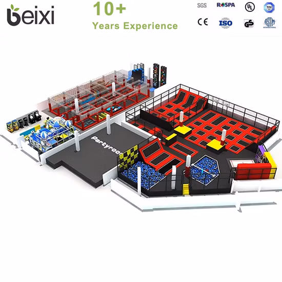 Funjump Fancy Garden Square Trampolino da letto per bambini da 8 piedi